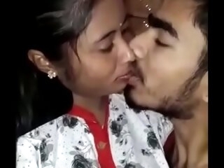 desi establishing lovers ardent kissing with relation sexual relations