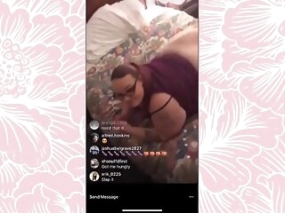 Bbw red3 Shaking The brush Pain in the neck greater than Instagram Live.