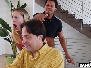 BANGBROS - Young Haley Shrivelled up Fucks Day Behindhand Her Dad’s Back