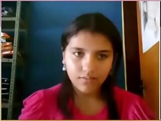 desi cute teen showing aloft webcam